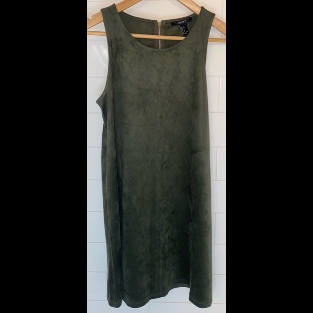 Green Suede Dress (new)